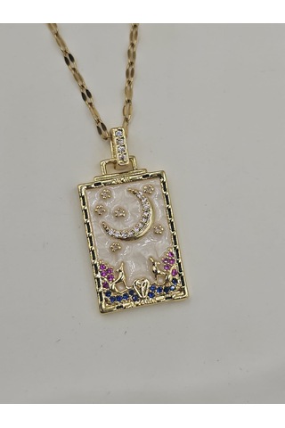 Gökyüzü Tarot Çelik Kolye