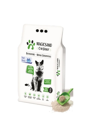 Magicsand Cat Litter Fresh Kokulu İnce Bentonit Kedi Kumu 20 L Magicsand Cat Litter Fresh Kokulu İnce Bentonit Kedi Kumu 20 L