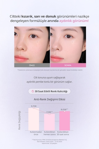 Missha Glow Skin Tinted Tone-Up Sun Pürüzsüzleştirici Aydınlatıcı ve Ton Eşitleyici Güneş Kremi SPF50+ Pa++++ 30 ML