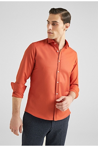 D's Damat Erkek Gömlek Slim Fit Turuncu Renk 6EF02ORT00288 Turuncu