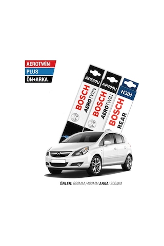 Bosch Aerotwin Plus Opel Corsa D Ön Arka Silecek 2006 - 2014