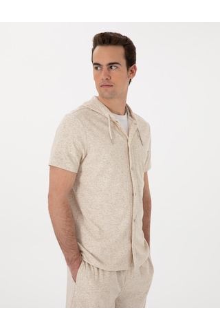 Pierre Cardin Erkek Bej Gömlek Örme 50302564-vr011 Bej
