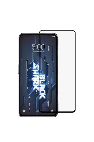Microcase Xiaomi Black Shark 5 Pro Tam Kaplayan Cam-Siyah