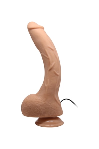 Hızlı Express Jack 26 Cm Titreşimli Realistik Vantuzlu G-spot Dildo Penis