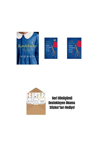 Kardelenler + Her Yerde Kan Var Midi Boy + Her Yerde Kan Var Ciltli + Okuma Sticker'ları