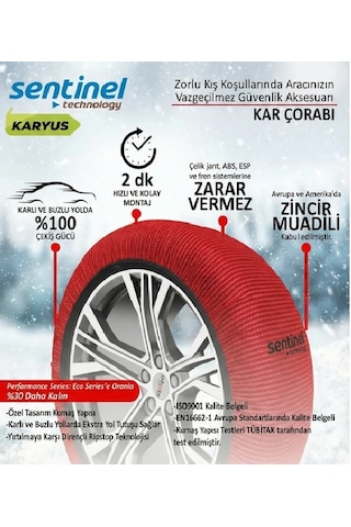 Sentinel Karyus Kar Çorabı Xxlarge 215/80r15