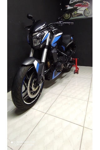 Bajaj Dominar 400-250 Sticker Etiket Modeli Mavi Beyaz