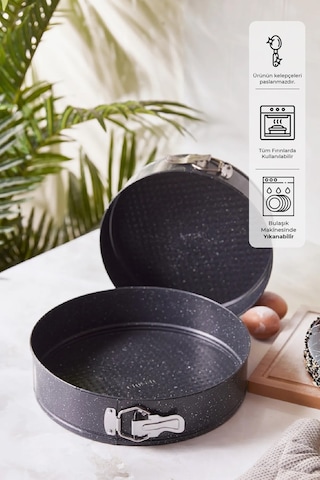 Emsan Circle Kelepçeli Kek Kalıbı Seti 2' Li