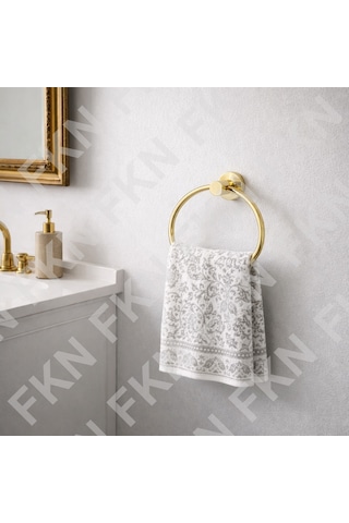 Fkn Altın Termal Yuvarlak Havluluk Altın