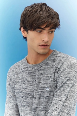 Lee Erkek Regular Fit Normal Kesim Sıfır Yaka Triko Kazak 672L212 Gri