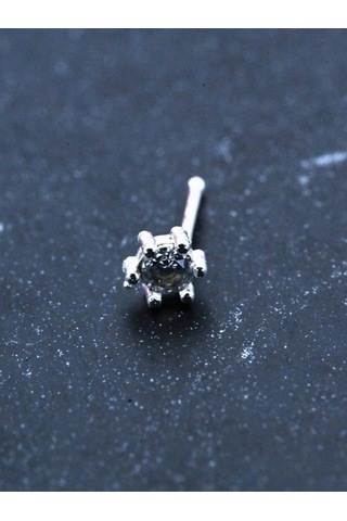 Tükkan Accessories Zirkon Tek Taş Hızma 925 Ayar Hızma-hızma39 Gümüş