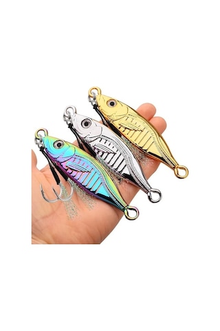 Tongxida 10 Adet Balikilik Cazibesi Set Yem Japonya Metal Jig 7g-80g Balikçilik G 7g-0.24oz