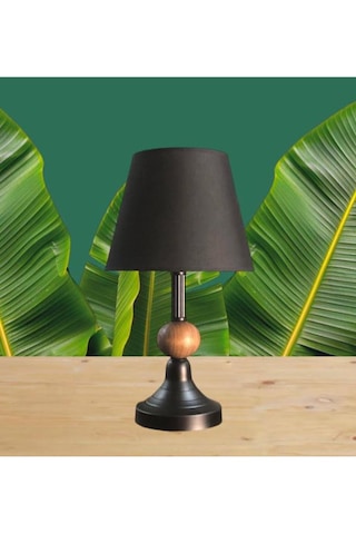 Conıcı Abajur Masa Lambası Siyah
