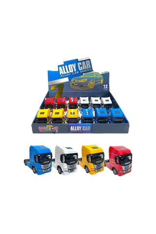 Metal Iveco Tır Kafası 1 Adet Işıklı Müzikli Oyuncak 12 Cm Çok Renkli