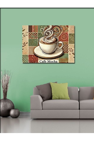 Kanvas Tablo Cafe Mocha Tasarımı 50cmx70cm