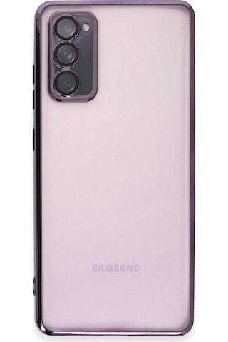 Tedar Samsung Galaxy Uyumlu S20 Fe Kılıf Razer Lensli Silikon - Mor Najmaddin standart