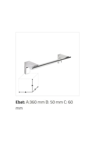 Sonia - Eletech Uzun Havluluk 350 Mm Krom - A.1sn.113477- Diğer