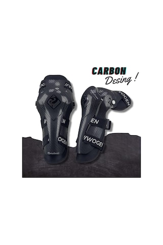 MOTOSİKLET MAFSALLI DİZLİK SETİ KARBON DİZAYN YENİ 2022