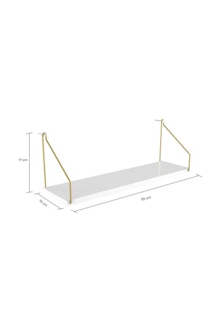 Duvar Rafı Kitaplık Mutfak Banyo Yaşam Alanı 15 X 55 Cm 1 Adet Beyaz