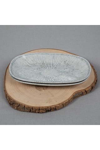 Güral Porselen - Arnim 2 Parça 24 Cm Bone Kayık Tabak