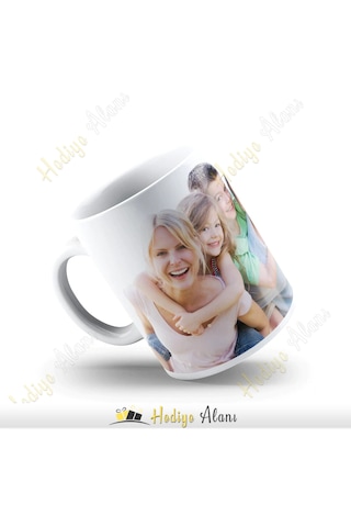 Kişiye Özel Resimli Fotoğraflı Yazılı Baskılı Sihirli Kupa Bardak