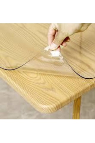 Polset Şeffaf Masa Örtüsü 100cm X 200cm 1.4mm Pvc Masa Örtüsü Koruyucu Diğer