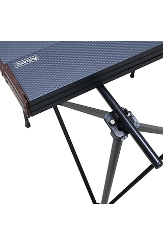 Katlanır Boyalı Alüminyum Kamp Masası Out-2060 Siyah