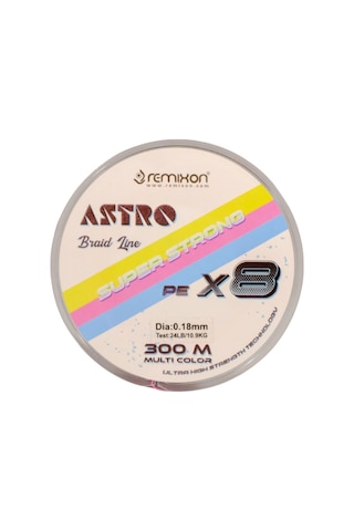 Remixon Astro 8b Multicolor 300m İp Misina 0,16mm 0,16mm
