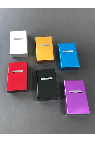 Metal Sigaralık Mıknatıslı Kutu Sigara Paketlik