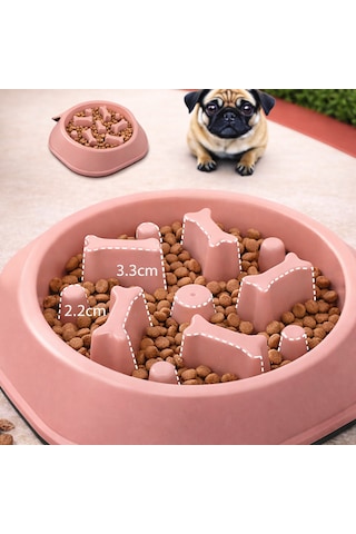 Köpek Yavaş Yeme Mama Kabı Anti-gulping Slow Feeder Kaymaz Tabanlı Sağlıklı Mama Kabı