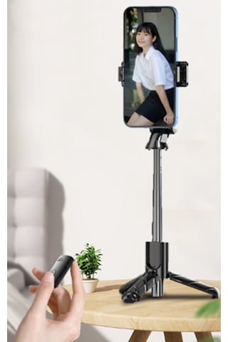 K03 Tripod Bluetooth Kumandalı Selfie Çubuğu Monopod