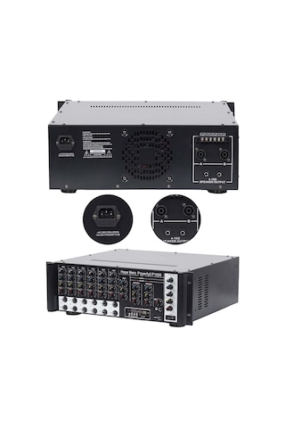 Hepa Merz P1000 6 Kanal 2x500w Stereo Amfi 1000w Power Mikser Bluetooth Usb 100v Hat Trafolu