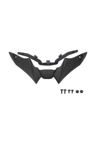 Wezone Yamaha Mt-09 İçin Siyah Abs+demir Ön Spoiler Kanat Seti - Motosiklet Modifikasyon Aksesuarı