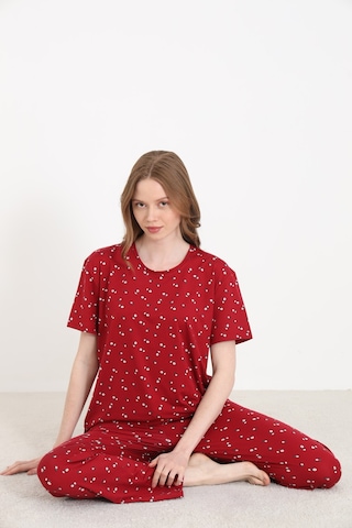 Elitol Bamboo Örme Desenli Kadın Pijama Takımı Desenli-5