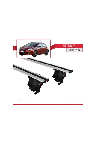 Fiat Bravo 2007-2014 Arası İle Uyumlu Ace-4 Ara Atkı Tavan Barı Gri