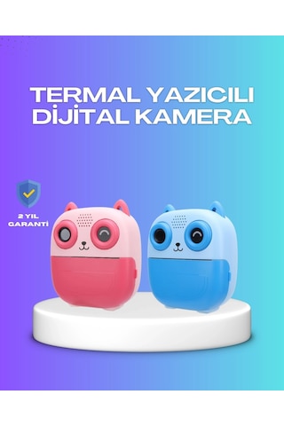 2.4 İnç Ekranlı Çocuk Fotoğraf Makinesi 6x Zoom Özellikli Çok Renkli