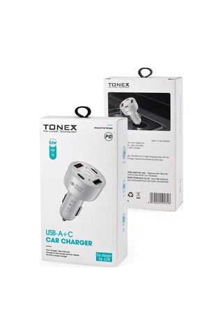 Tonex 53w 2 Pd 2 Usb Girişli Hızlı Şarj Araç Başlığı