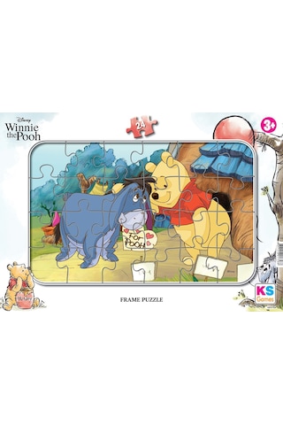 Disney Winnie The Pooh (Ayı Winnie) Frame Puzzle/Yapboz 24'Parça