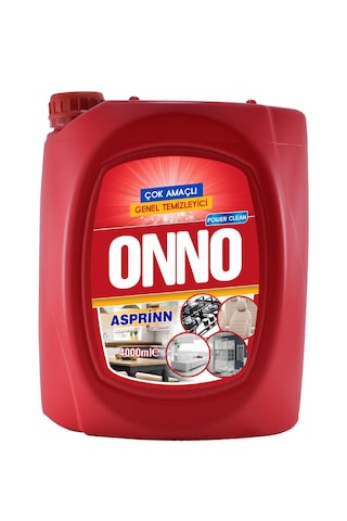 Onno Asprinn Çok Amaçlı Genel Temizleyici 4 Adet X 4000 Ml 4'lü Set