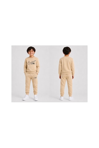Çocuk Spor Eşofman Takımı Krem Mavi Boncukk Mb-spoeso-086
