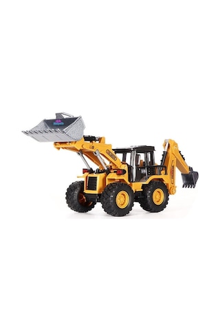 Oyuncak Metal Buldozer Ekskavatör Kepçe İş Makinası 32 Cm