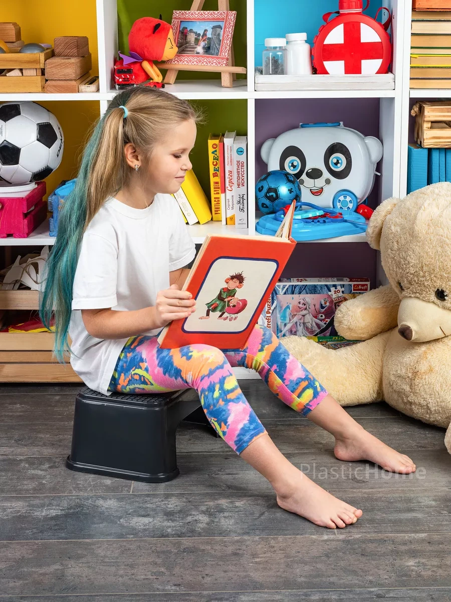 Al' Ternatıva Çocuklar İçin Basamak Tabure Ayak Desteği 188525201 Koyu Gri