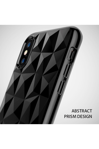 Ringke Air Prism 3d Elmas Yansıması Apple Uyumlu iPhone X İle Kılıf Ink Black