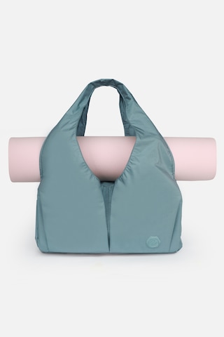 İcone Bag Pliseli Spor Çanta, Su Geçirmez Kumaş Spor Çanta, Omuz Çantası, Çok Cepli Spor Çanta Su Yeşili