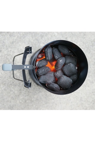 Mangal Yakma Bacası Közmatik Barbekü Kömür Tutuşturma Bacası Seti
