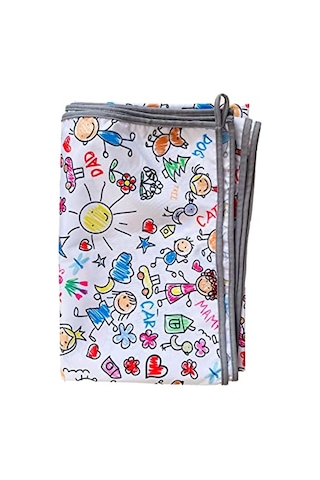 Yorni Su Geçirmez Yer/masa Örtüsü, Aktivite, Yemek Ve Oyun İçin, Doğa Dostu Ve Çevreci, Ekoteks Sertifikalı,%100 Polyester, Family, 150x100cm, Dikdörtgen