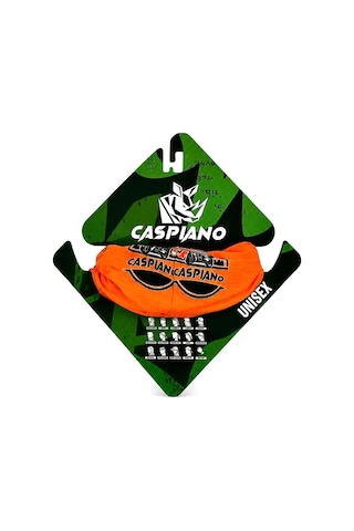 Caspiano Unisex Motosiklet Maskesi Bandana Outdoor Boyunluk-buff Turuncu