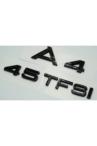 Audi A4 45 Tfsi Parlak Siyah Abs 3m 3d Bagaj Yazı Logo