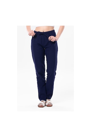 Eliş Şile Bezi Şile Bezi Çift Cepli Unisex Yazlık Pantolon Mor Mor-mor Mor