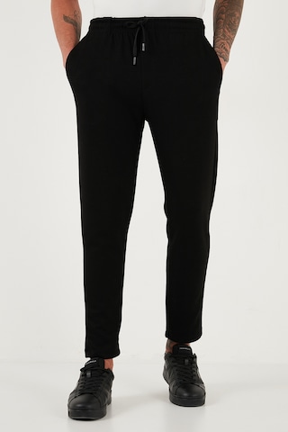 Buratti Regular Fit Belden Bağlamalı Düz Paça Jogger Erkek Pantolon 5908095 Siyah